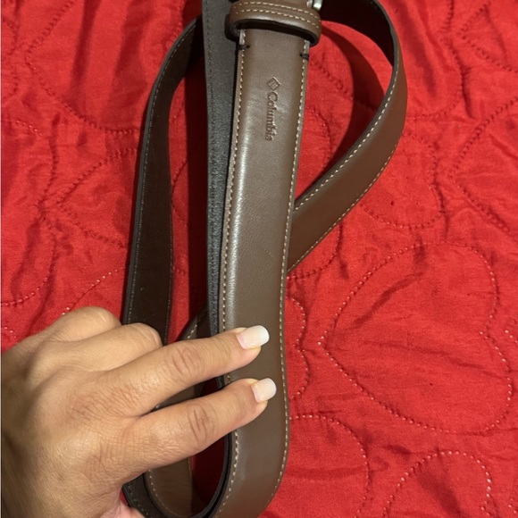 Columbia Dark Brown Leather Belt - Picture 1 of 4